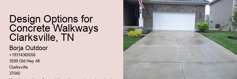Design Options for Concrete Walkways Clarksville, TN