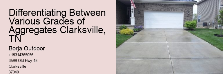 Differentiating Between Various Grades of Aggregates Clarksville, TN