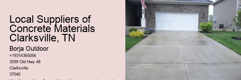 Local Suppliers of Concrete Materials Clarksville, TN